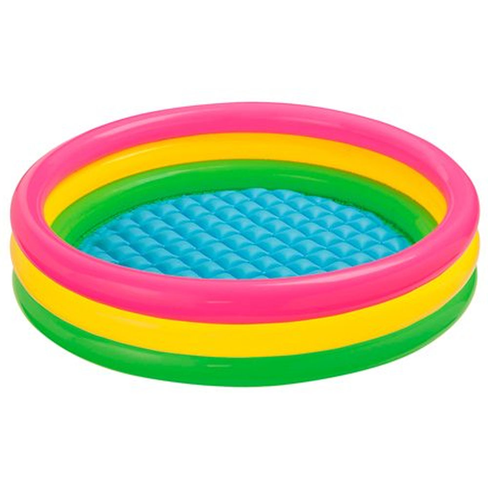divertida piscina de colores