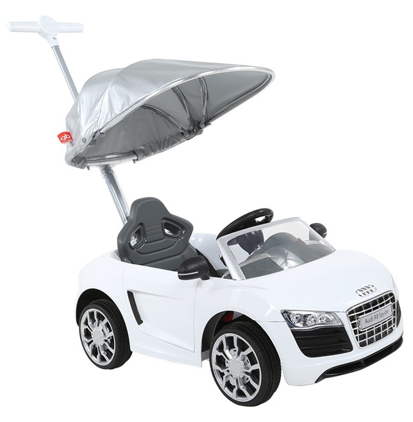 Carro para bebé con guia Push Car Audi Blanco Prinsel